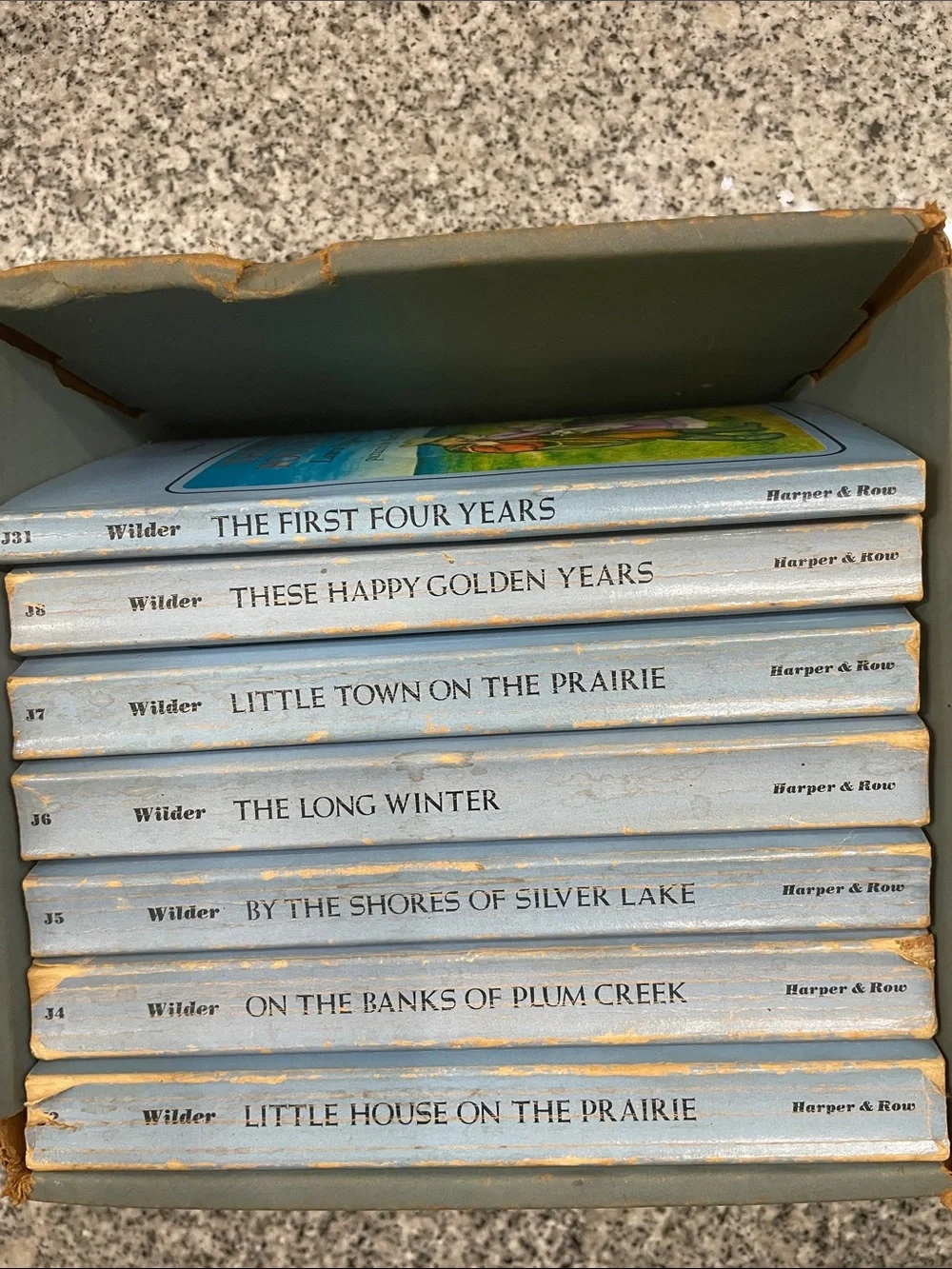 Little House Paperback Books. 7 vintage books included with minimal wear for age